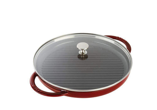 Staub_Staub Cast Iron 12" (30cm) Round Steam Grill Grenadine_40511-647