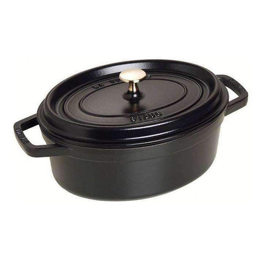 Staub_Staub Cast Iron 4.5 QT (4.2L) Oval Cocotte - Black_40509-315