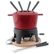 Swissmar Swissmar Sierra Cast Iron Fondue Set - 11 Piece Red  