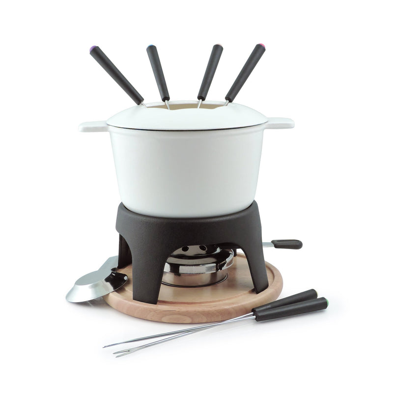 Swissmar Swissmar Sierra Cast Iron Fondue Set - 11 Piece White  