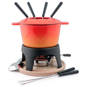 Swissmar Swissmar Sierra Cast Iron Fondue Set - 11 Piece Orange  