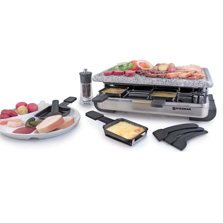Swissmar Stelvio Raclette Party Grill - 8 Piece Set - Kitchen Smart