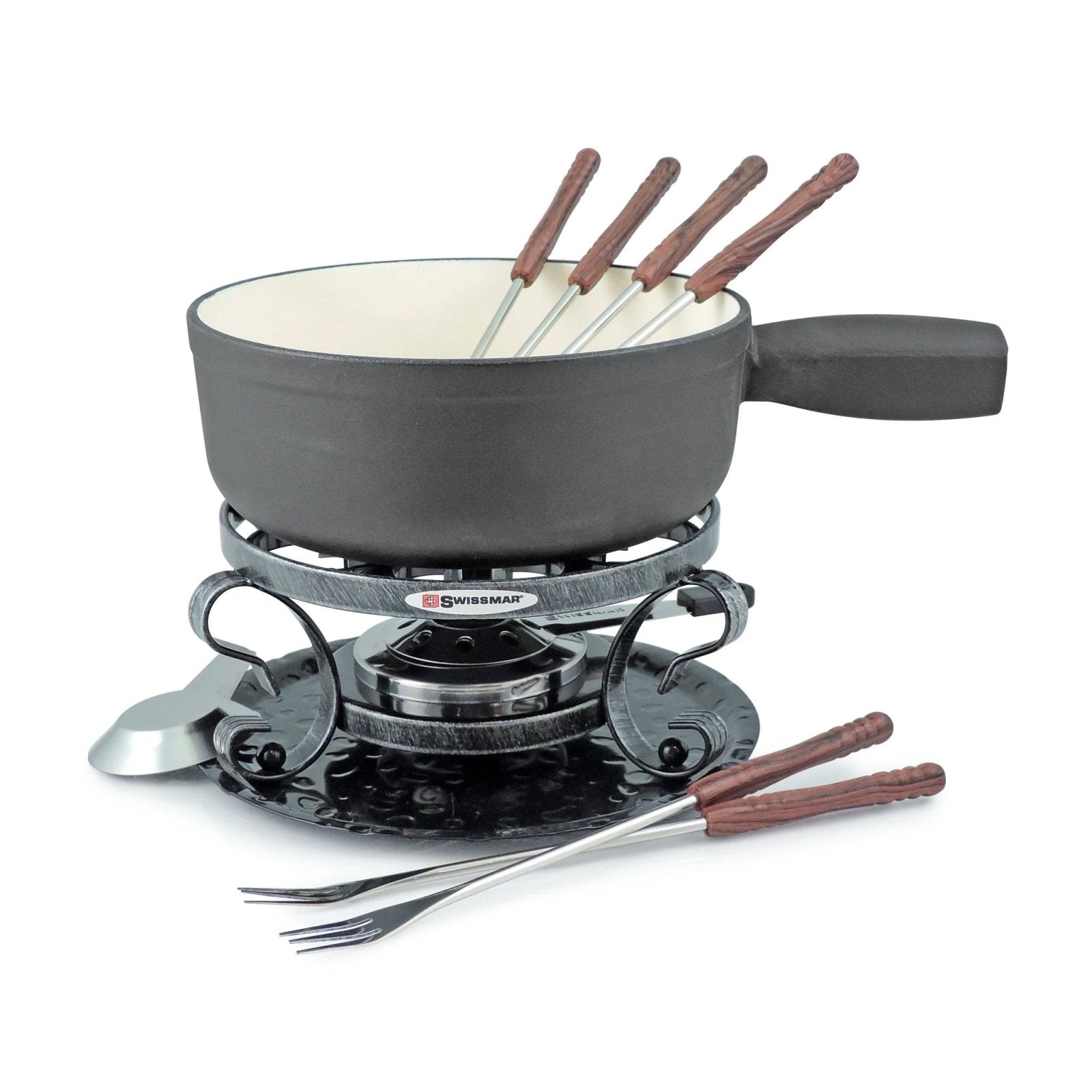Swissmar Lugano Cast Iron Fondue Set - Kitchen Smart