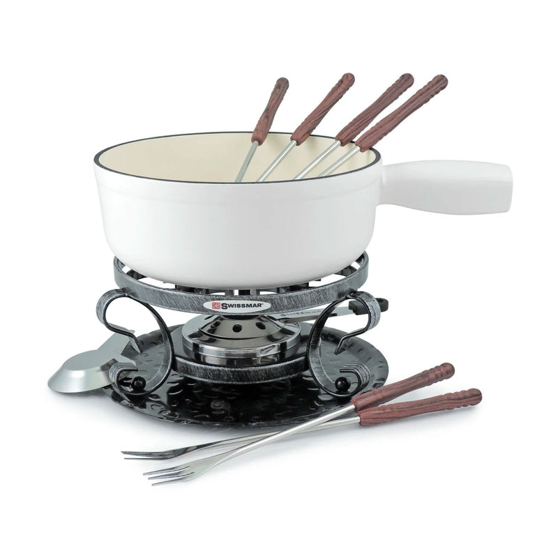 Swissmar Swissmar Lugano Cast Iron Fondue Set White  