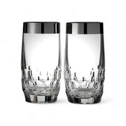 Waterford Waterford Mixology Mad Men Edition Draper Hiball with Platinum Band - Set of 2   