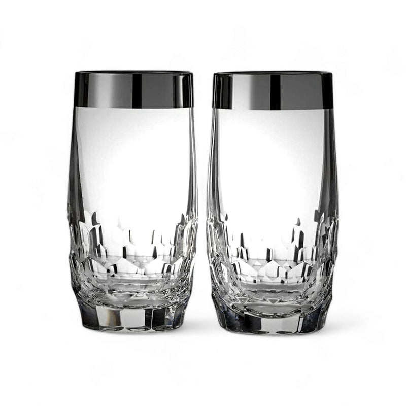 Waterford Waterford Mixology Mad Men Edition Draper Hiball with Platinum Band - Set of 2   
