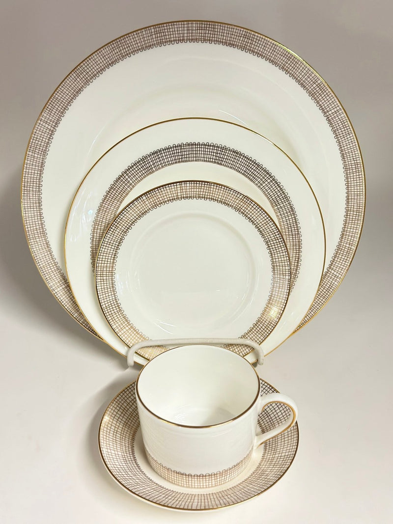 Wedgwood Wedgwood Vera Wang Gilded Weave - 5 Piece Place Settings   
