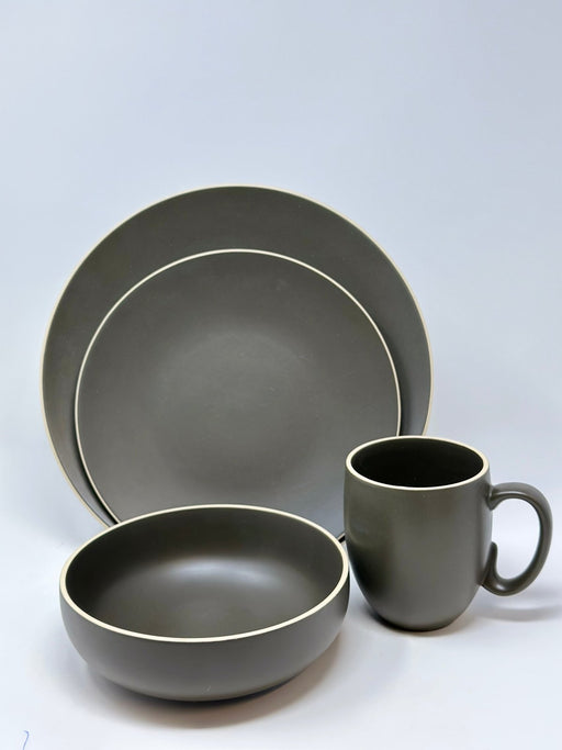 Wedgwood Vera Wang Natural Graphite - 4 Piece Place Settings Place Setting Wedgwood   