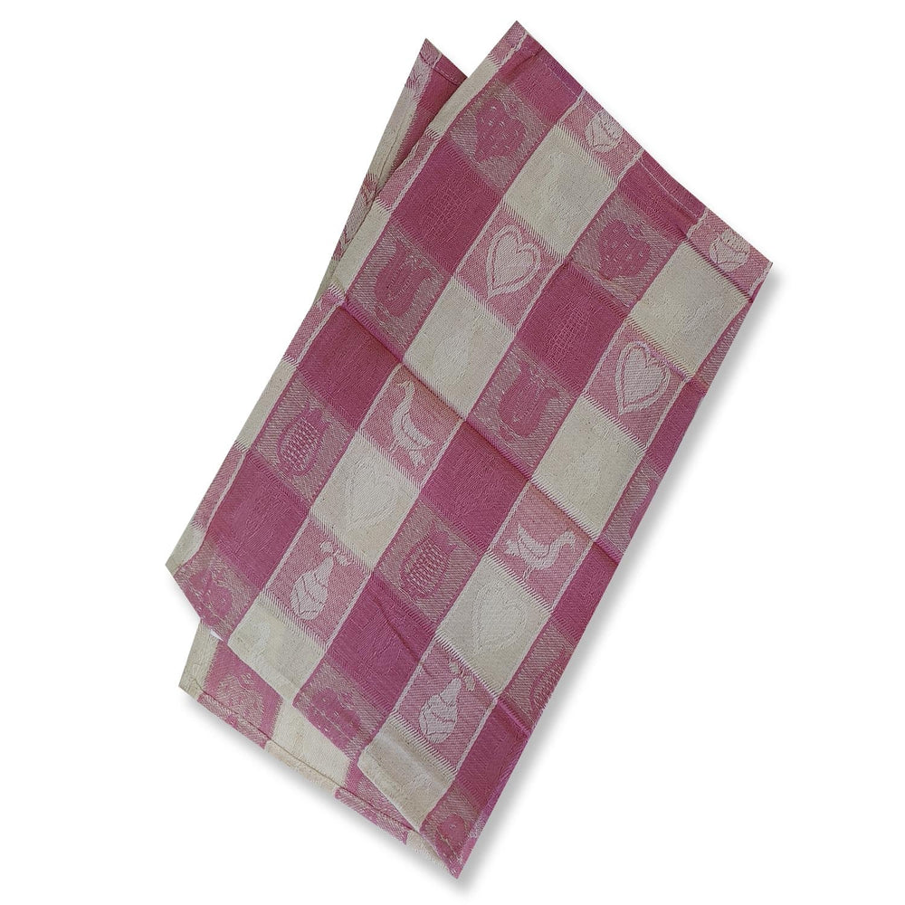 Lemon Tree Whimsical Pink Cloth Napkin - Set of 4 - Kitchen Smart