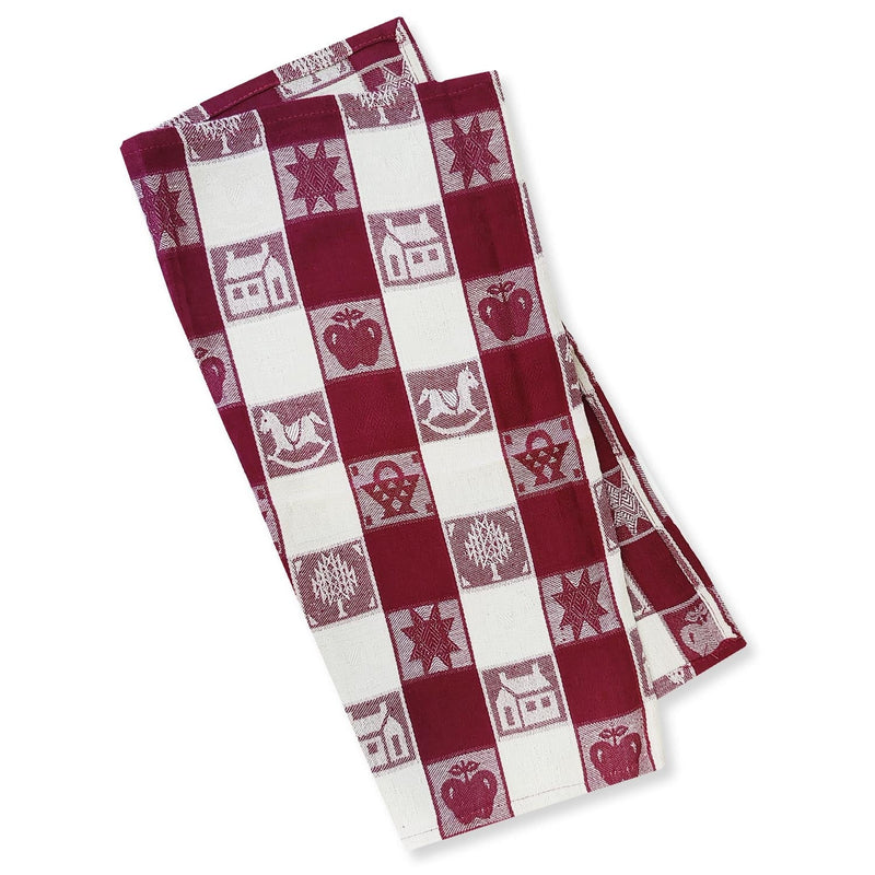 Lemontree Lemon Tree Whimsical Red Cloth Napkin - Set of 4   