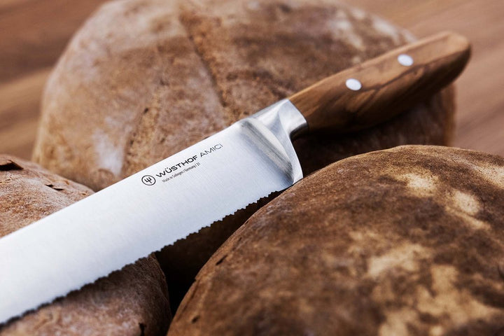 Wusthof Amici 9" (23cm) Double Serrated Bread Knife - Kitchen Smart