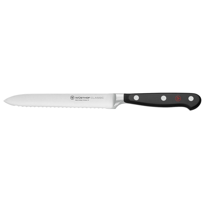 Wusthof Classic 5" (14cm) Serrated Utility Knife Utility Knives Wusthof   