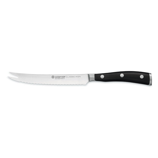 Wusthof Classic Ikon Black 5" (14cm) Tomato Knife Serrated Utility Knife Wusthof   