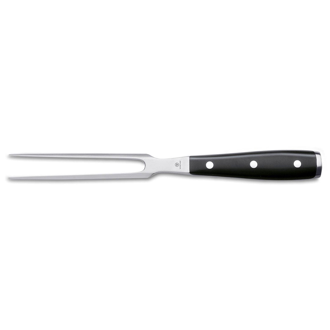 Wusthof Classic Ikon Black 6" (16cm) Straight Meat Fork - Kitchen Smart