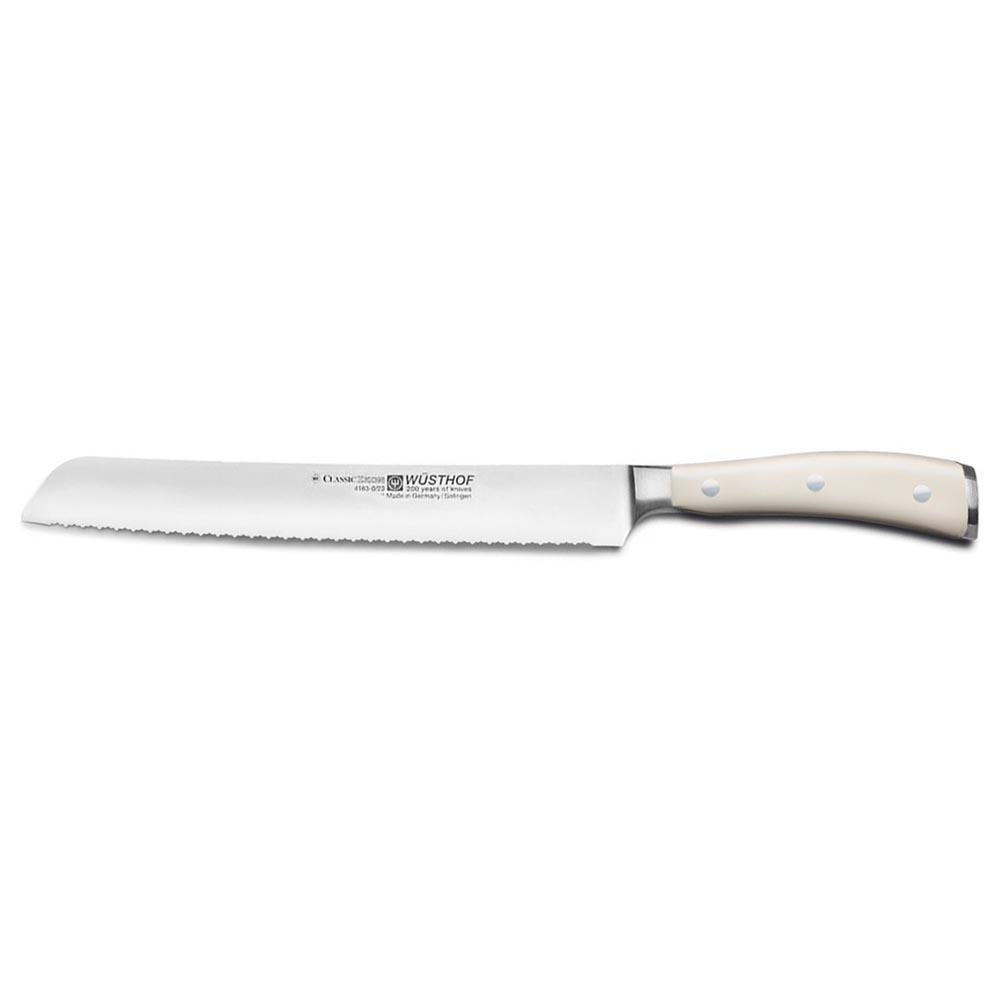 Wusthof Classic Ikon Creme 9" (23cm) Double Serrated Bread Knife - Kitchen Smart