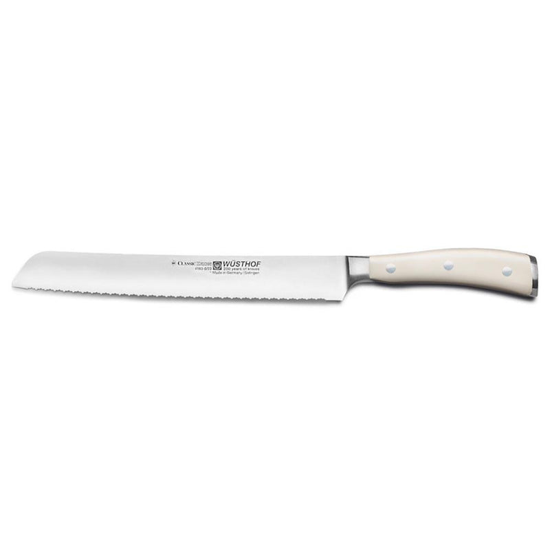 Wusthof Knives Wusthof Classic Ikon Creme 9" (23cm) Double Serrated Bread Knife