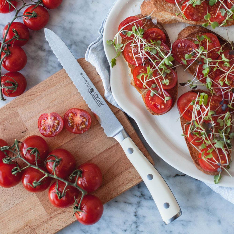 Wusthof Wusthof Classic Ikon Creme Serrated 5" (14cm) Utility Knife   