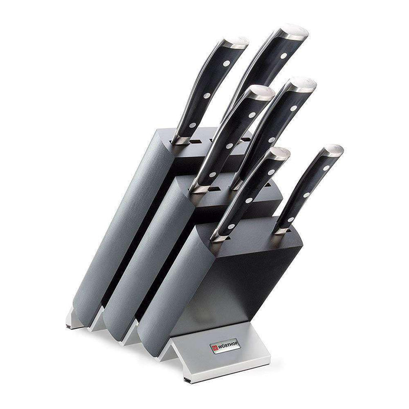 Wusthof Wusthof Classic Ikon Black Knife Block Set - 7 Piece   