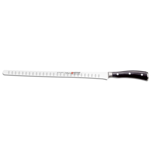 Wusthof Classic Ikon Black Salmon Slicer 12" (32cm) Hollow Edge Carving Knives Wusthof   