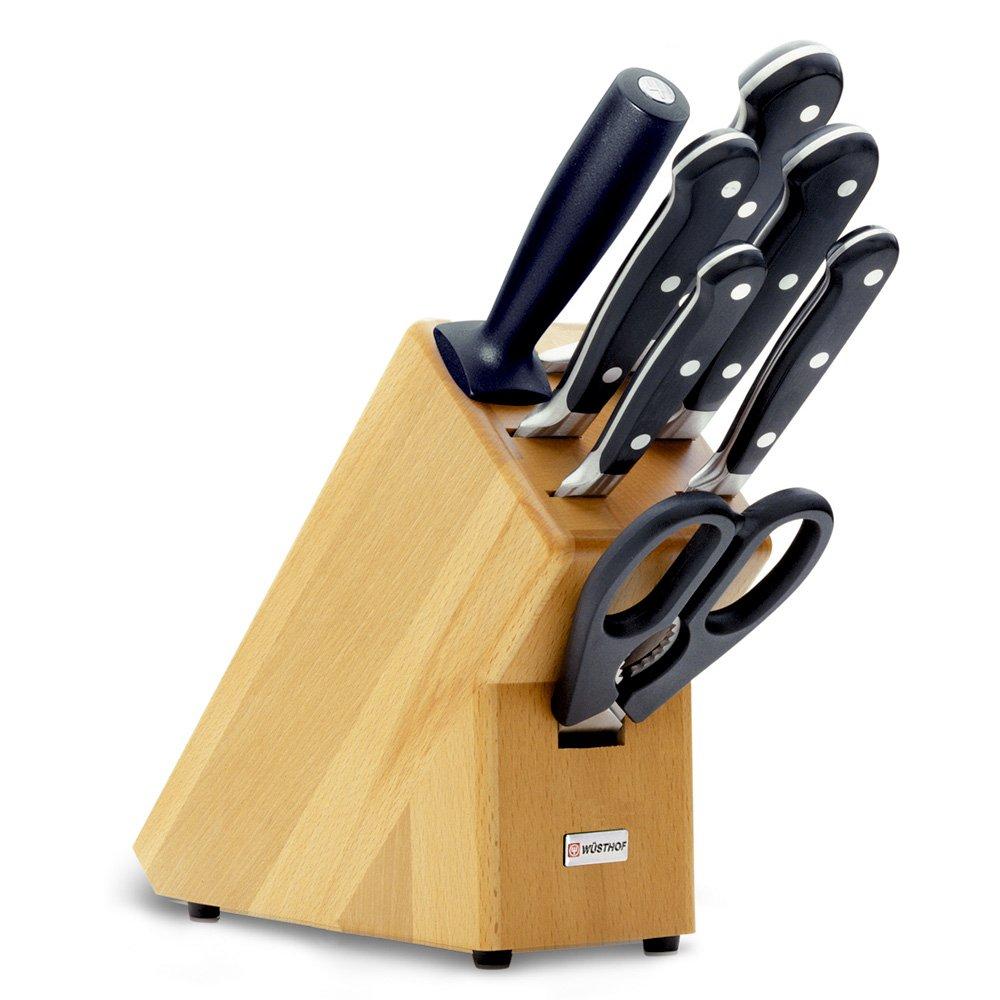 Wusthof Classic Knife Block Set - 8 Piece - Kitchen Smart