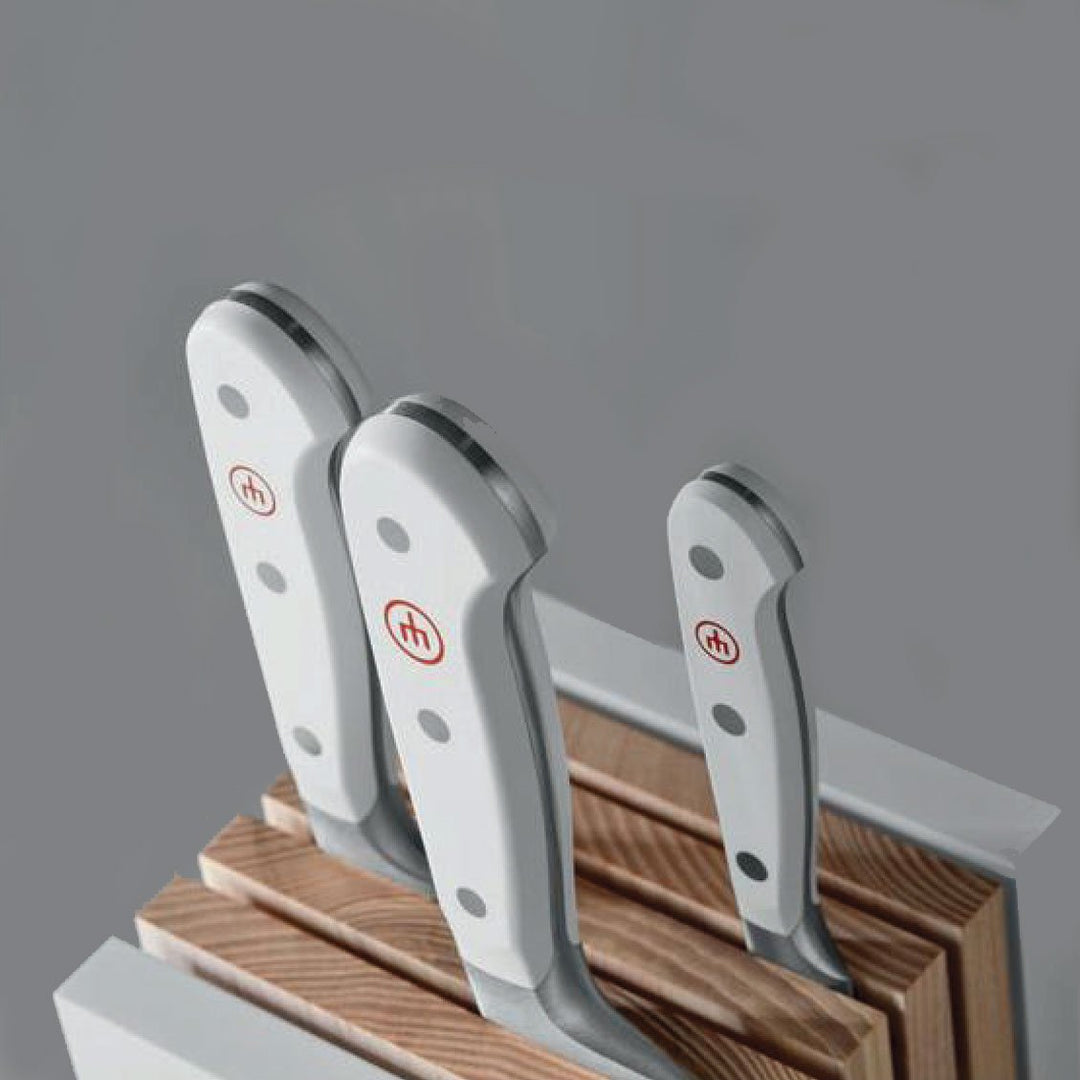 Wusthof Classic White Designer Knife Block Set - 6 Piece - Kitchen Smart