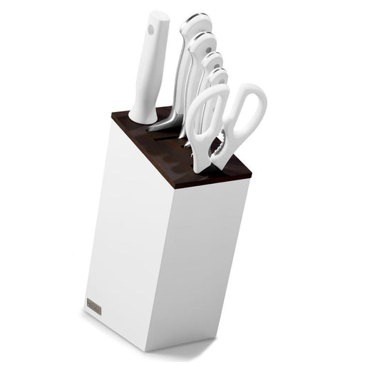 Wusthof Classic White Slim Knife Block Set - 7 Piece - Kitchen Smart