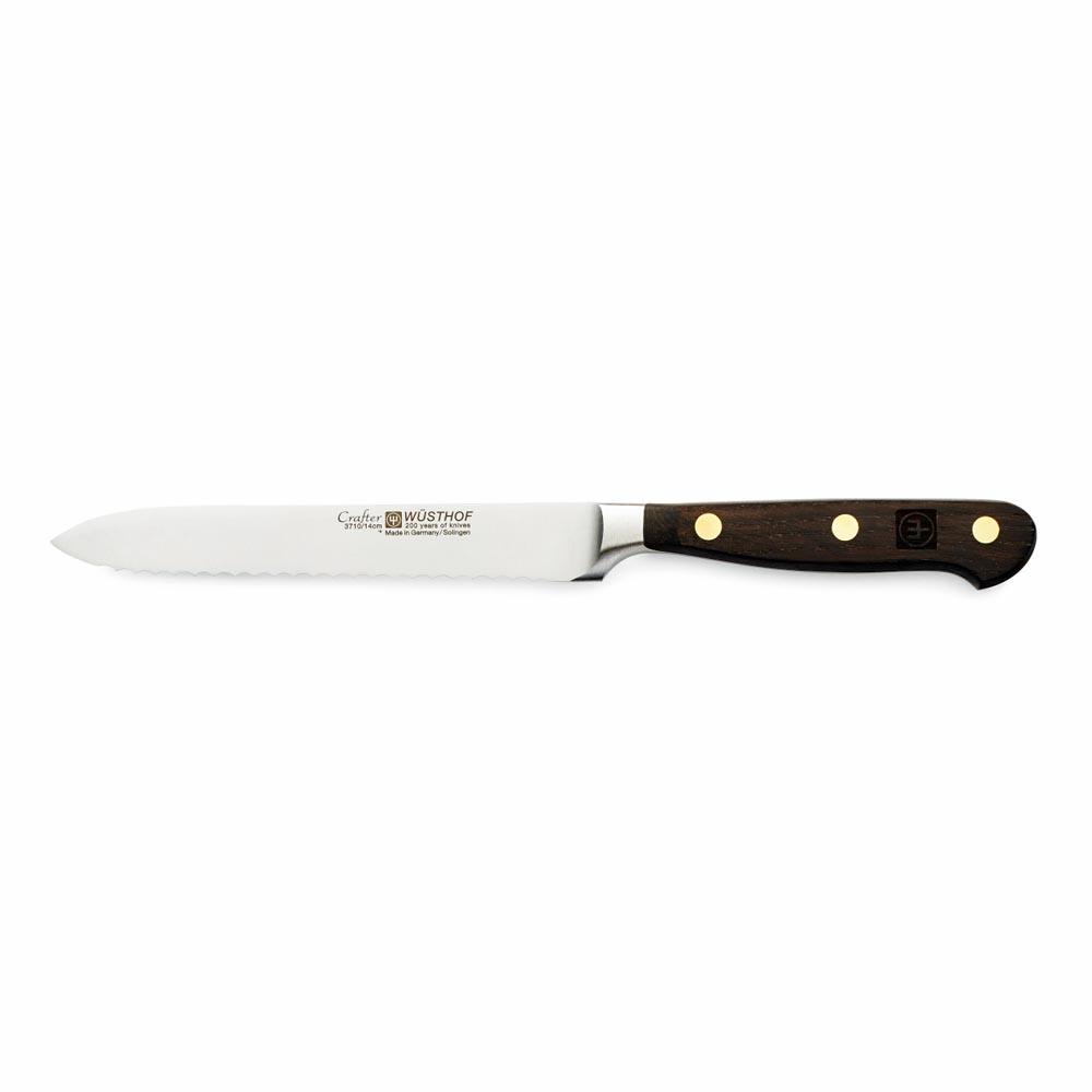 Wusthof Crafter 5" (14cm) Serrated Utility Knife - Kitchen Smart