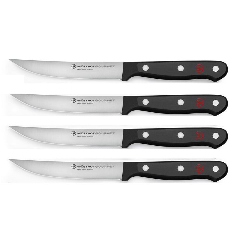Wusthof Wusthof Gourmet Black Steak Knife Set 4 Piece  