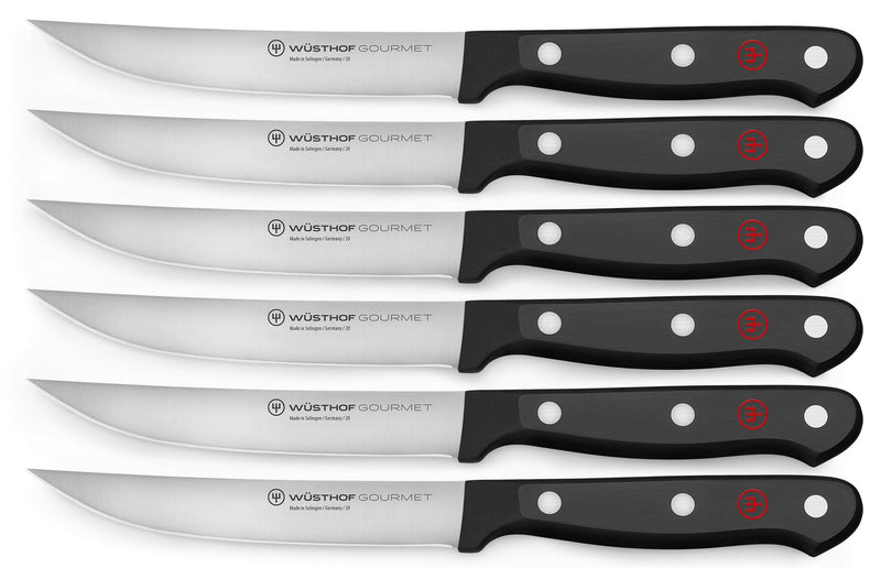 Wusthof Wusthof Gourmet Black Steak Knife Set 6 Piece  