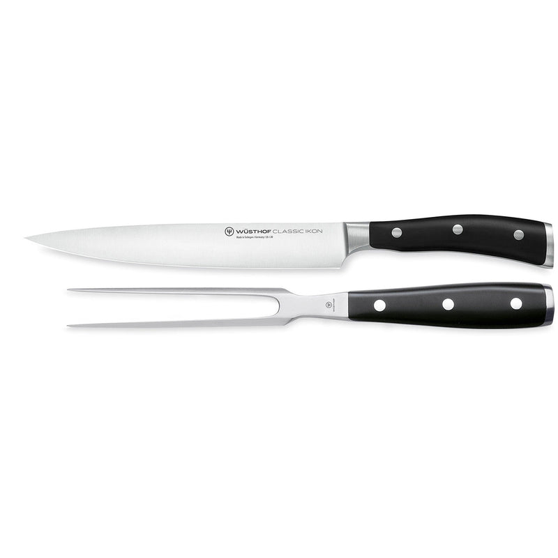 Wusthof Wusthof Classic Ikon Black Carving Set - 2 Piece   