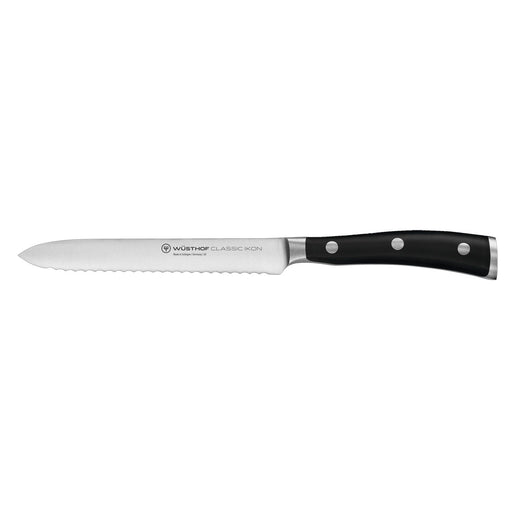 Wusthof_Wusthof Classic Ikon Black Serrated 5" (14cm) Utility Knife_4126-7 | 1040331614