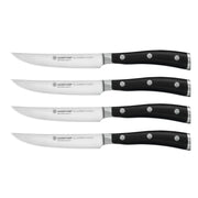 Wusthof Wusthof Classic Ikon Black Steak Knife Set 4 Piece   