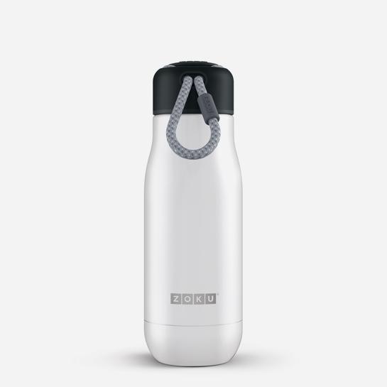 Zoku Zoku Stainless Steel Hydration Bottle White  