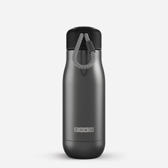 Zoku Zoku Stainless Steel Hydration Bottle Gunmetal  