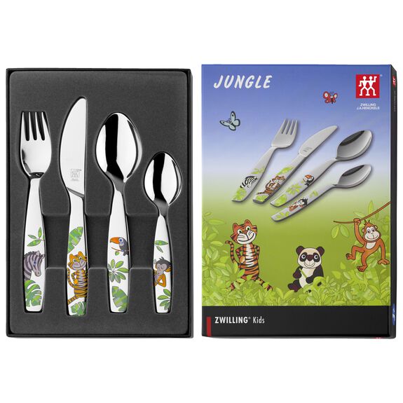 ZWILLING JUNGLE 4 Piece Children's flatware set - Kitchen Smart